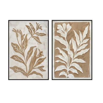 Hand Painting On Canvas 23.5x35.5 Brown