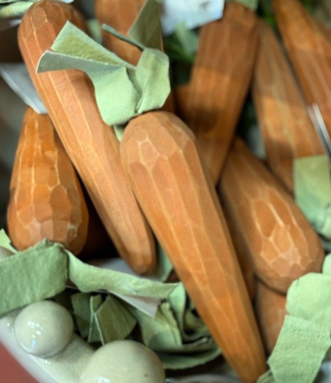 Orange Carrot w/ Cloth Leaves