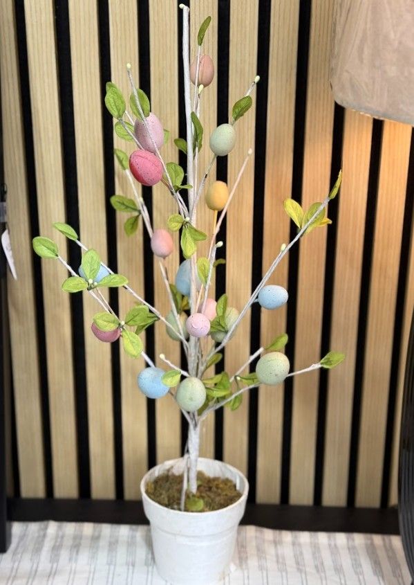 Potted Easter Egg Tree in Container
