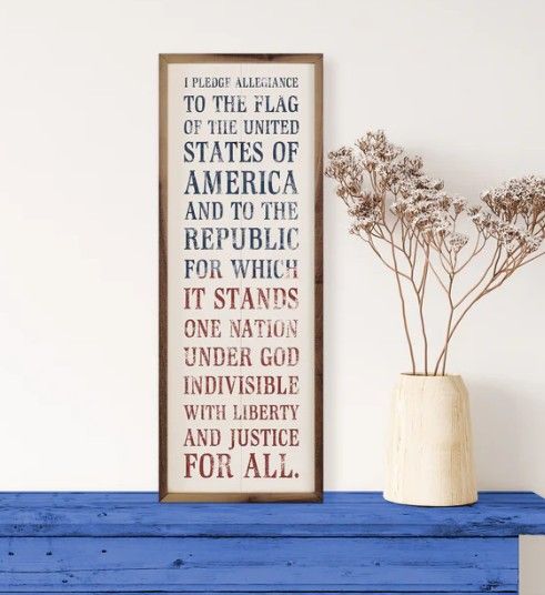 I Pledge Print 8x24