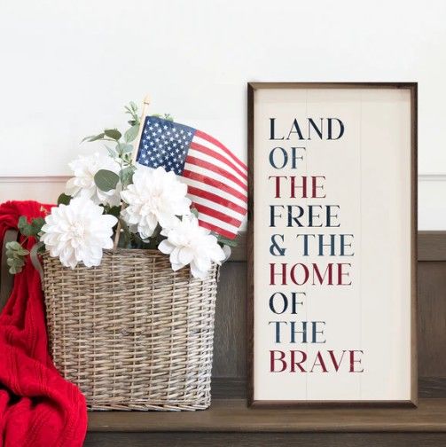 Land of the Free Print 12x24