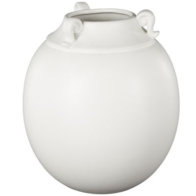 White Bulb Vase 11&quot;