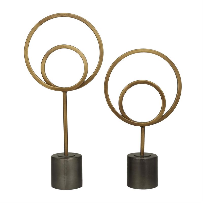 Metal Ring Sculpture 14&quot;