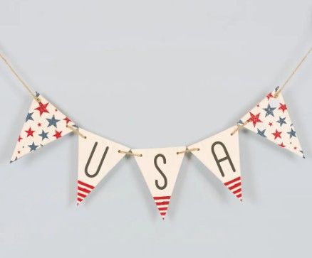29&quot; Wood USA Banner