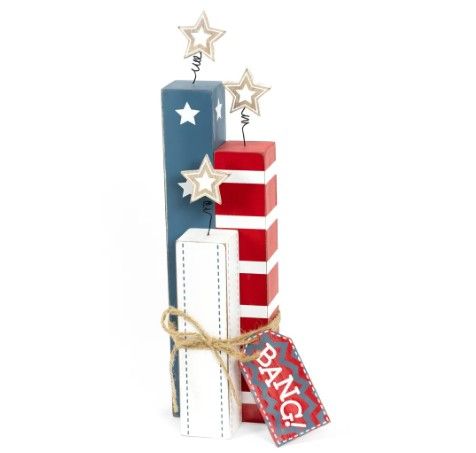 Chunky Wood Fireworks 4x17