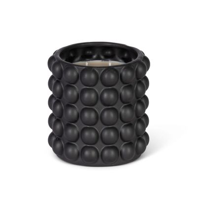 Baked Apple Scented Candle in a Matt Black Ceramic Jar.