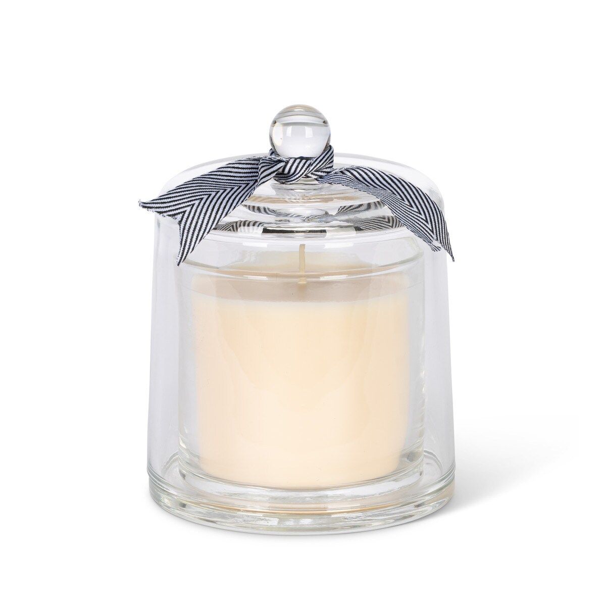 Fresh Linen Scented Candle in a Glass Cloche