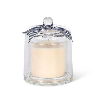 Fresh Linen Scented Candle in a Glass Cloche