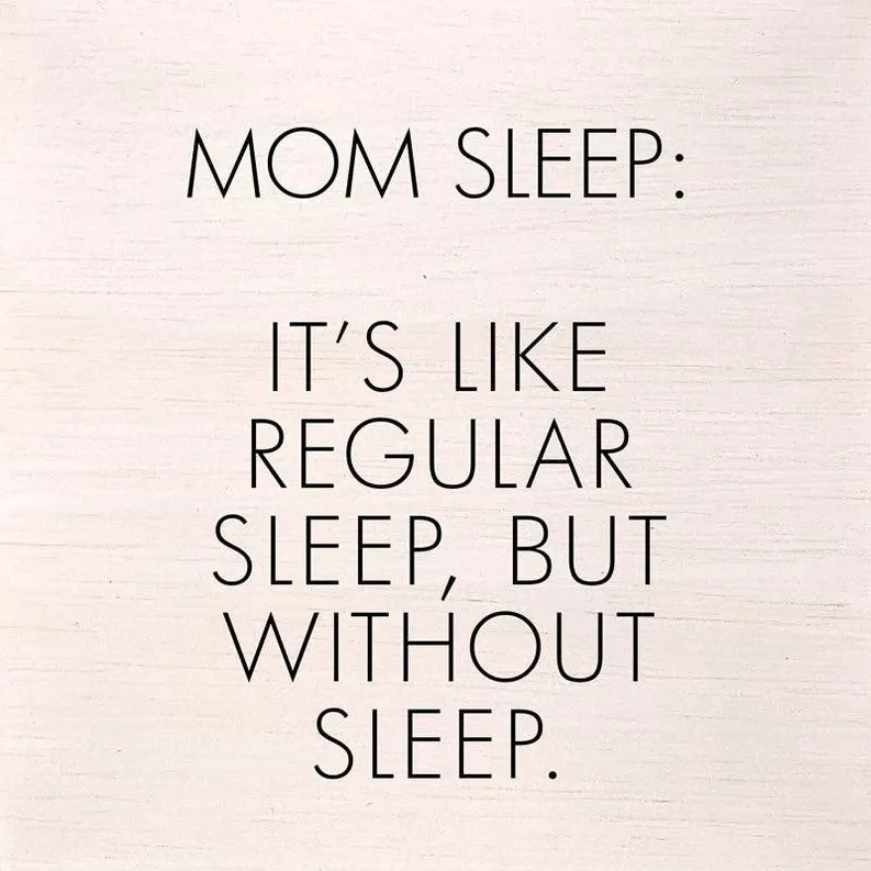 Mom Sleep Sign 6x6