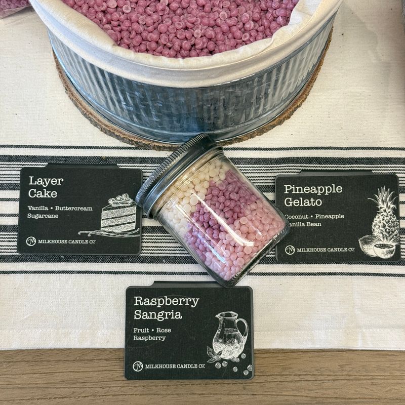 Custom Candle 8oz - Layer Cake, Raspberry Sangria, Pineapple Gelato