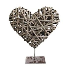 Wicker Heart Decoration
