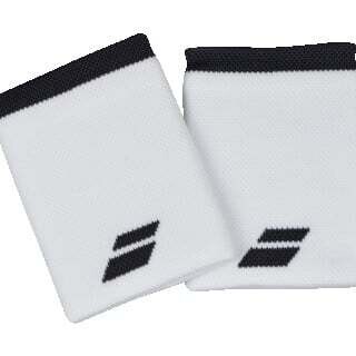 Logo Jumbo Wristband, Color: White/Rabbit