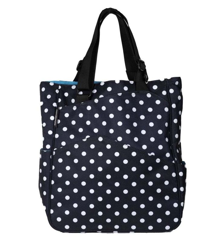 Original Tennis Tote Black/White Polka Dot