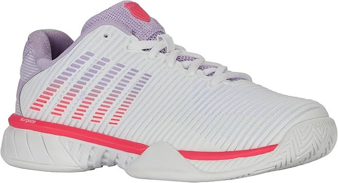 Hypercourt Express 2 Wide White/OrchidPetal/NeonBlaze