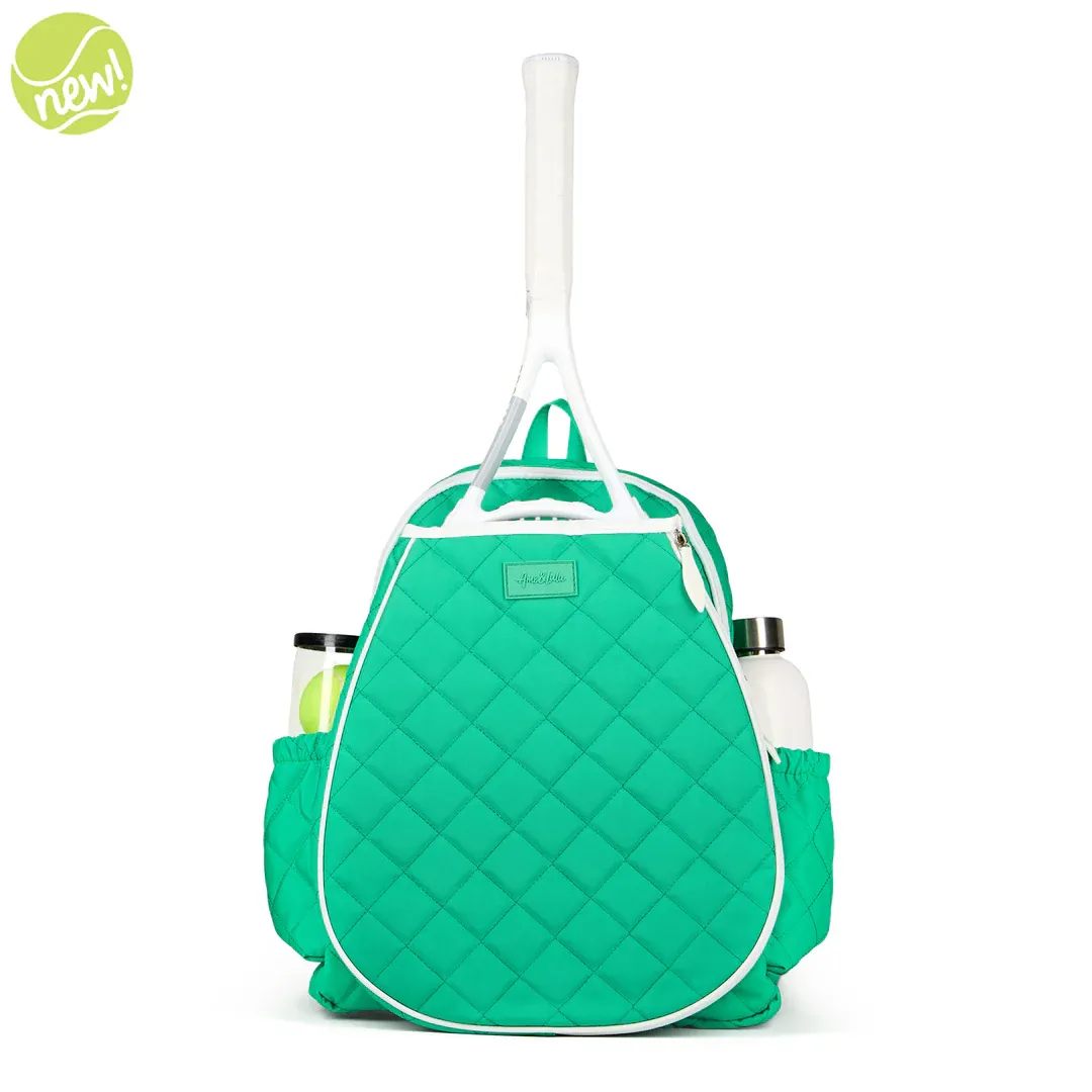 Game On Tennis Backpack Quilted Jade