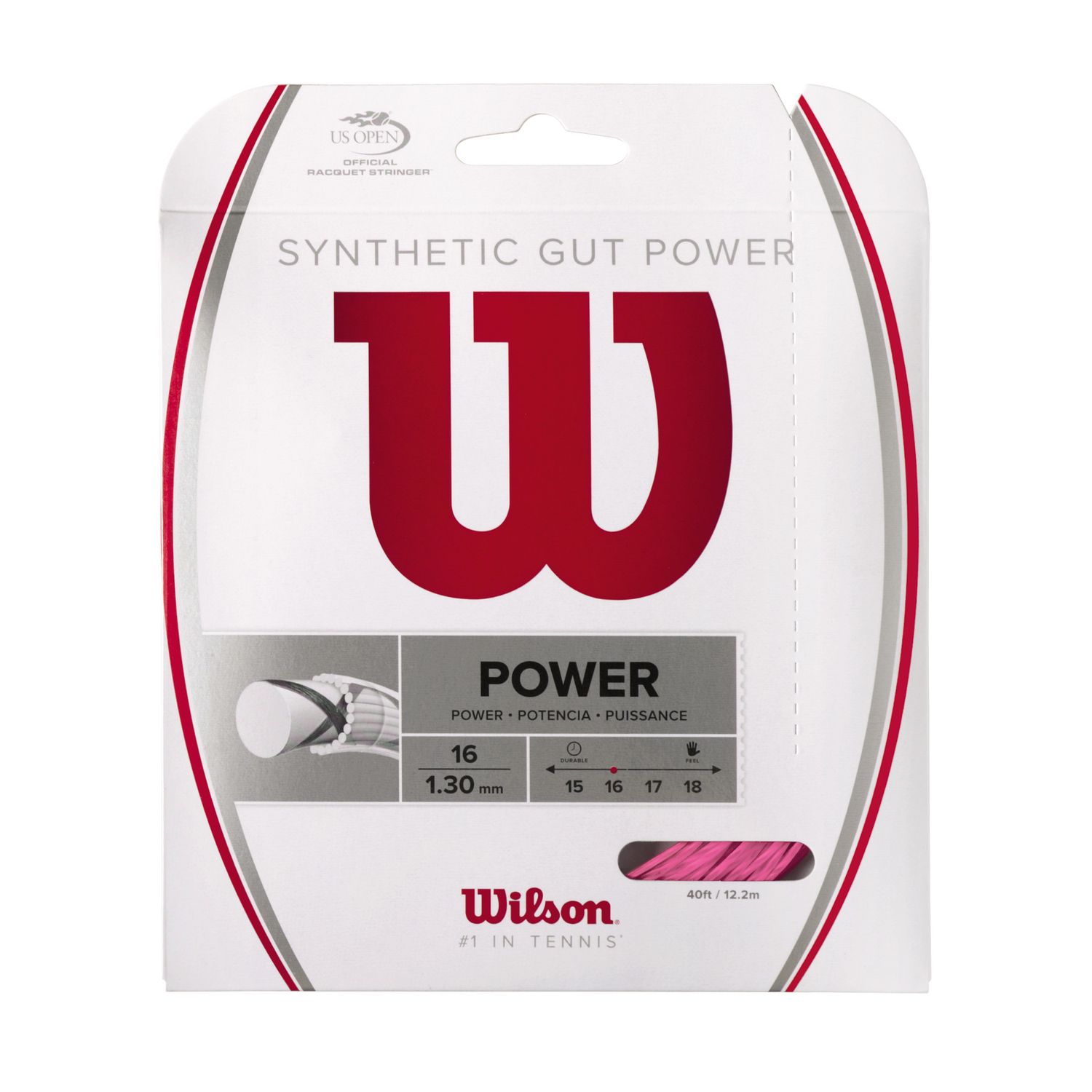 SYNTHETIC GUT POWER 16 - PINK SYNTHETIC GUT POWER 16 - PINK