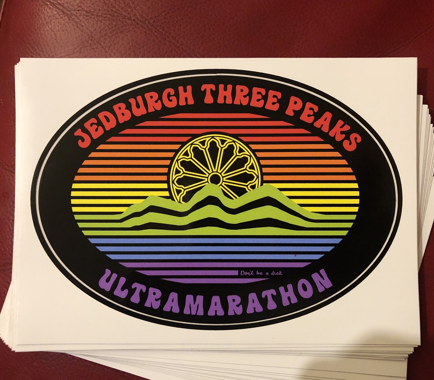 J3P rainbow car sticker