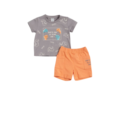 Earth Day is Dino Day Baby Boy Cotton Set