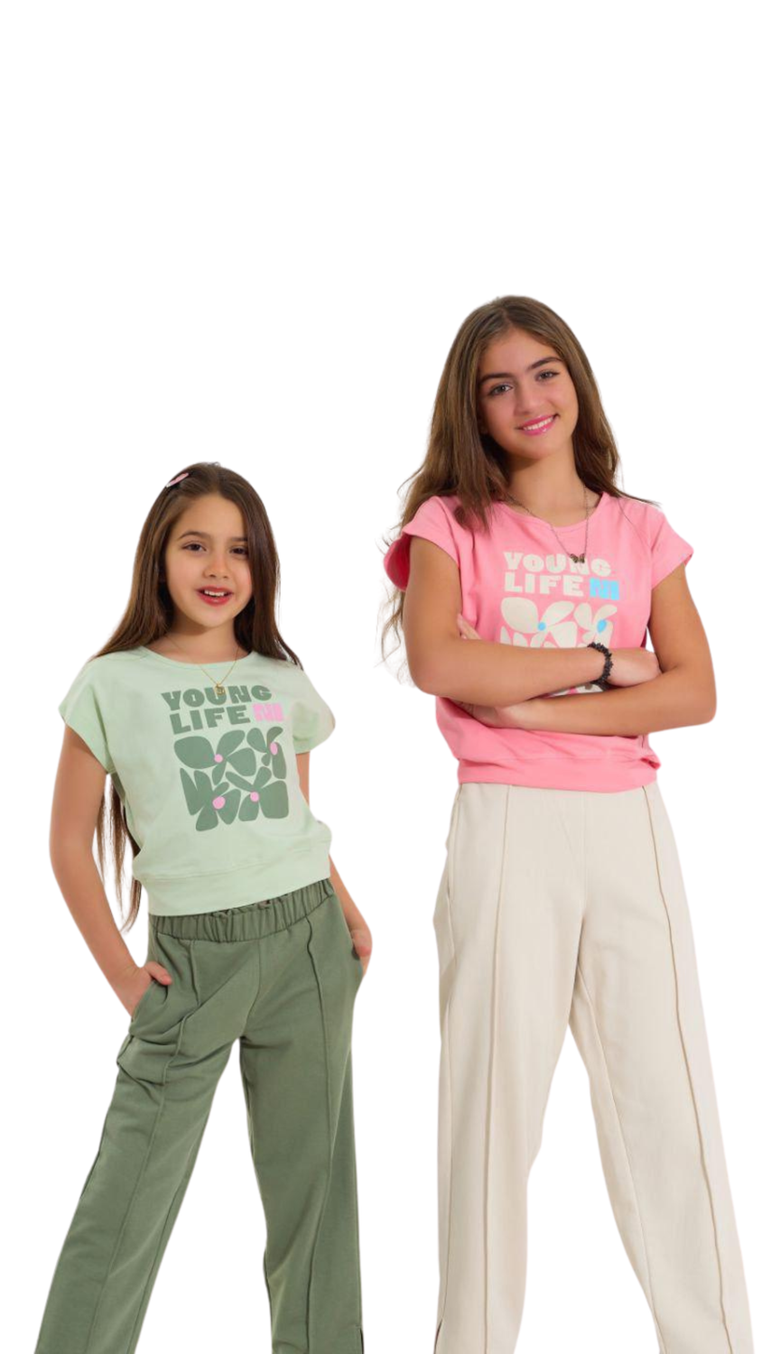 YOUNG LIFE Girls Cotton Set