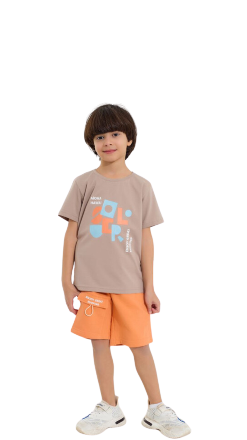 ALOHA HAWAI Boys Cotton Set