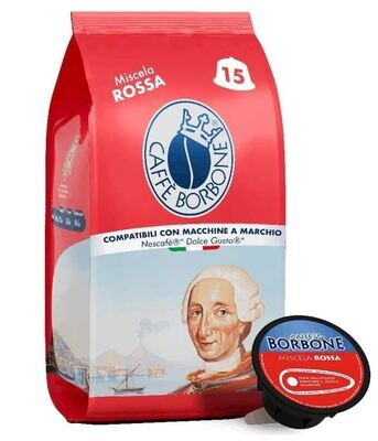 90 Capsule Borbone Compatibili Con Macchine Da Caffè Nescafè®* Dolce Gusto®* Miscela ROSSA