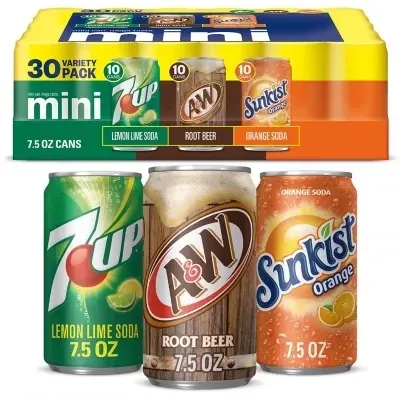 VARIETY SODA MINI CANS (30PK)