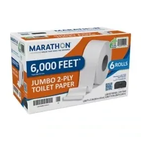 JUMBO 2-PLY INDUSTRIAL TOILET PAPER (6PK)