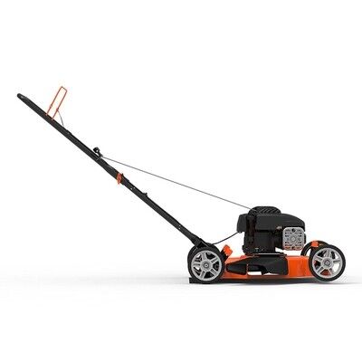 BRIGGS &amp; STRATTON YARD FORCE 20IN 125CC 450E GAS, WALK BEHIND LAWN MOWER W/SIDE DISCHARGE