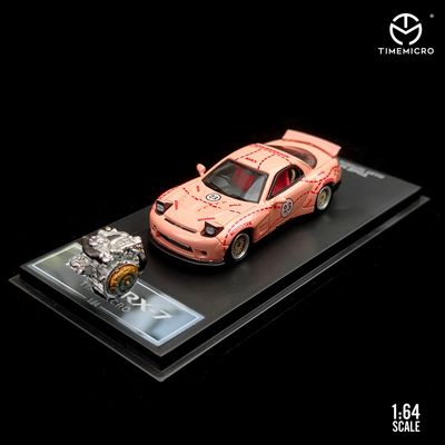 Time Micro Mazda RX7 Pink Pig Livery with engine