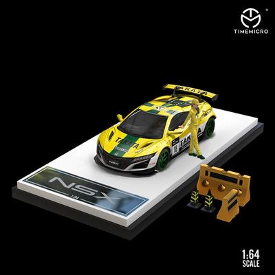 ​Time Micro Honda NSX GT3 Yellow and Green ​Takata Livery 1/64