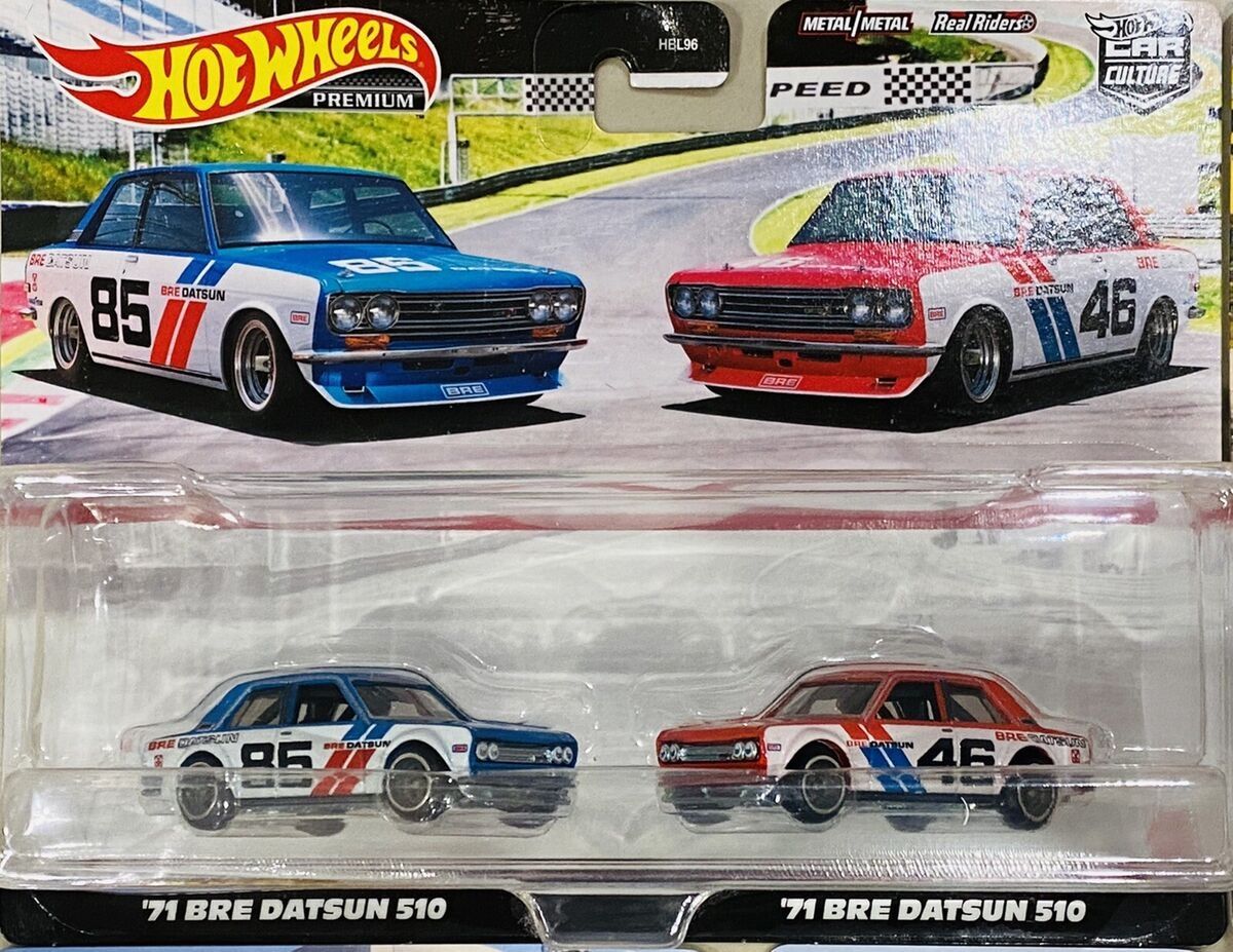 Hot Wheels BRE Datsun Twin Pack w/free protector 