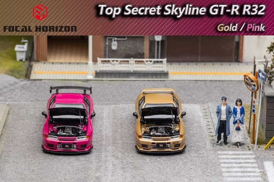Focal Horizon Nissan Skyline GT-R R32 VR32 Top Secret Pink
