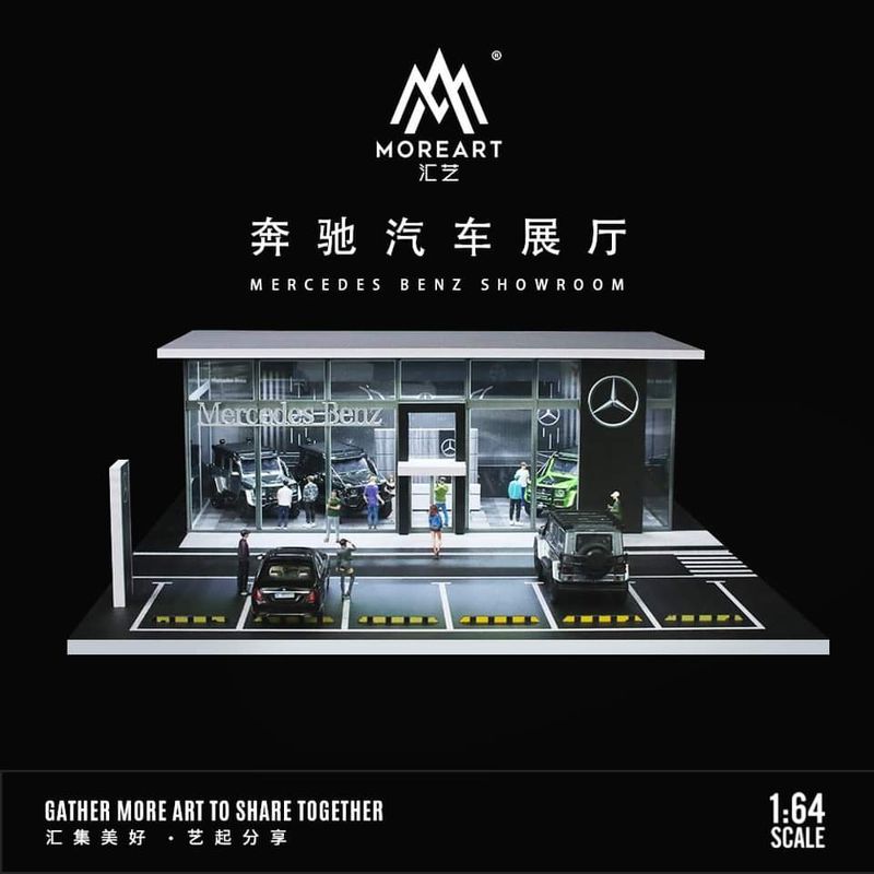 Moreart 1:64 Mercedes-Benz Dealership Diorama