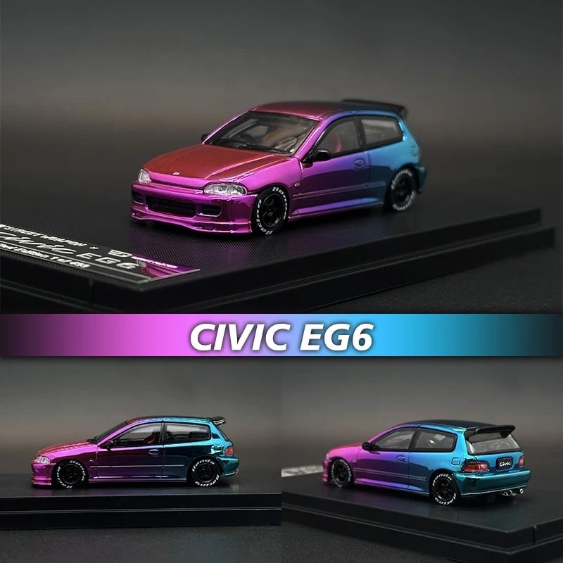 Street Weapon EG6 Civic Electroplated Chameleon Pink Purple Blue