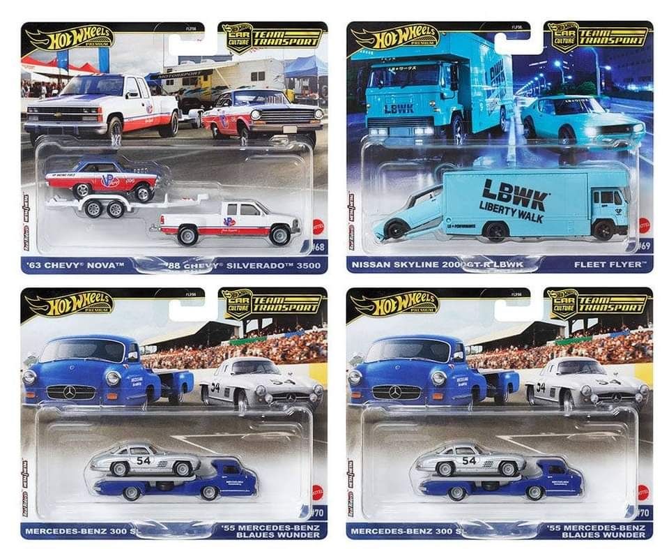 Hot Wheels Team Transport Case 68 x 2, 69 and 70