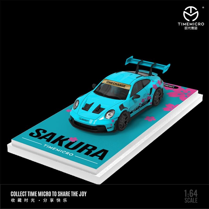 Time Micro Porsche 992 GT3RS Sakura 1/64 Diecast
