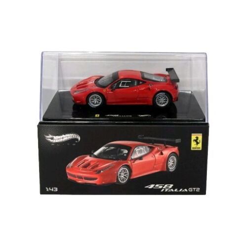 Hot Wheels Elite 1/43 Scale Diecast X2861 - Ferrari 458 Italia GT2 - Red - BNIB