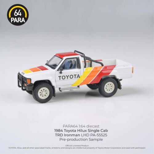 Toyota Hilux Single Cab 1984 TRD IRONMAN PARA64 1/64 Diecast