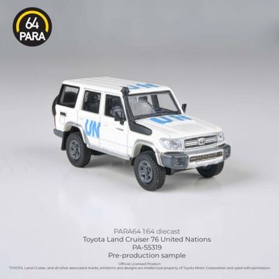 Toyota Landcruiser 76 UN United Nations 2014 Diecast 1/64 By Para64