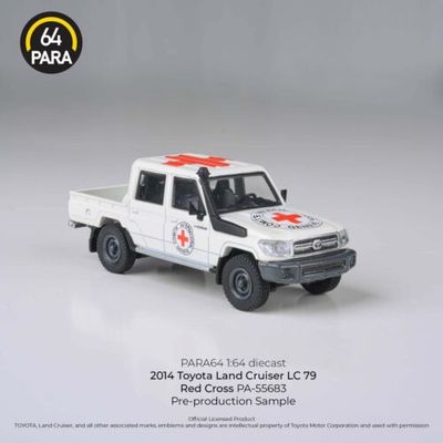 Toyota Landcruiser 79 Red Cross 2014 Diecast 1/64 By Para64