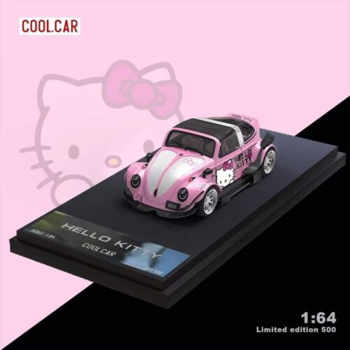 Cool Car 1/64 VW Beetle RWB Hello Kitty Light Pink