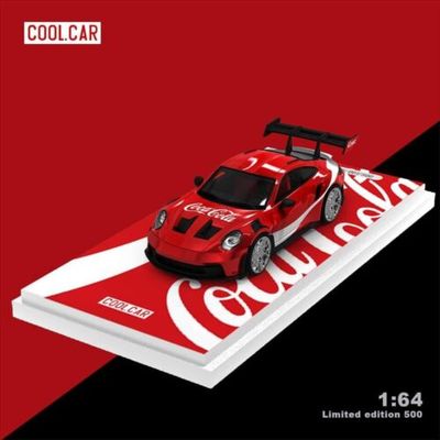 Cool Car Porsche 992 GT3RS Diecast 1/64 In Coca Cola Livery Coke
