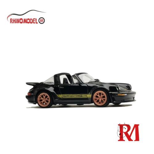 Rhino Model Porsche Singer Turbo Study 930 Cabriolet Black 1/64 Diecast