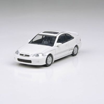 Para64 Honda Civic Coupe EM1 White VtiR JDM 1:64 Diecast In Acrylic Display Box