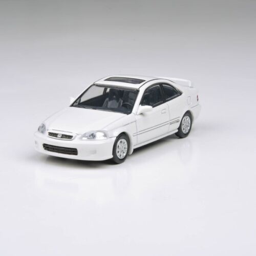 Para64 Honda Civic Coupe EM1 White VtiR JDM 1:64 Diecast In Acrylic Display Box