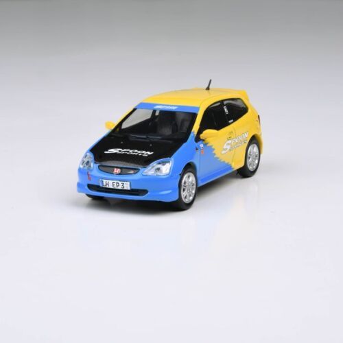 Para64 Honda Civic Type R EP3 Spoon Livery 1:64 Diecast In Acrylic Display Box