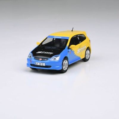 Para64 Honda Civic Type R EP3 Spoon Livery 1:64 Diecast In Acrylic Display Box