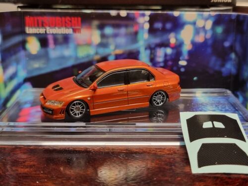 Mitsubishi Lancer EVO VII (7) - Orange - BM Creations - 1/64 Diecast Model