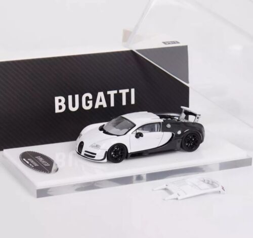 Mortal Diecast Bugatti Veyron White &amp; Carbon 1/64