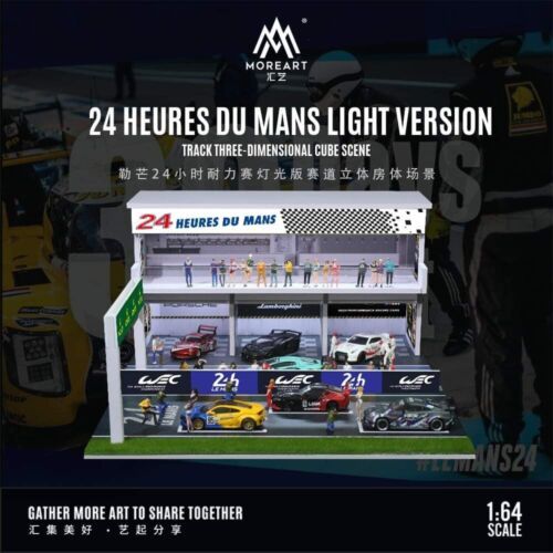 MoreArt 1:64 Le Mans 24 Hours Trackside Moreart Diorama Race Track 1/64 For Hot Wheels